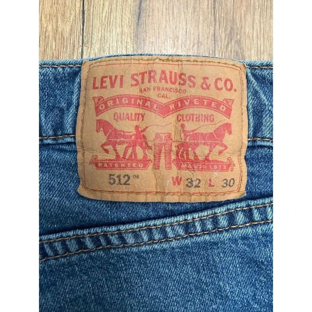 Levi's 512 Slim Taper Jeans‎ Men's 32x30 Medium Wash Stretch